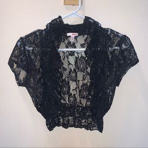 Black short sleeve top